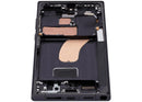Pantalla OLED Phantom Black para Samsung Galaxy S23 Ultra con marco, repuesto Aftermarket Plus de 120Hz.