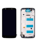 Pantalla LCD refurbished negra para Motorola Moto G6 Plus (XT1926), ideal para reparación de display roto.