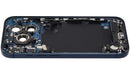 Tapa trasera Deep Blue usada para iPhone 17 Pro, con puerto de carga A3292 / A3293.