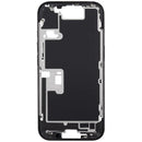 Chasis medio iPhone 16 Pro titanio negro con botones de encendido y volumen, repuesto Aftermarket Plus.