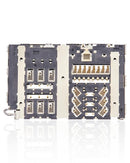 Puerto de carga USB-C para LG Stylo 4 (LM-Q710), repuesto para reparación con lector SIM integrado.