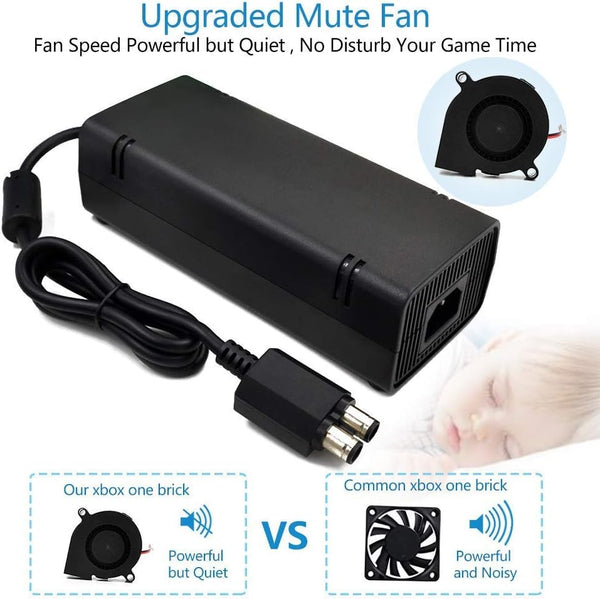 Encuentra el adaptador de CA con cable US para Xbox 360 Slim en Guatemala al mejor precio en SlowBack, tu mayorista de confianza con servicio de reparación de Xbox.