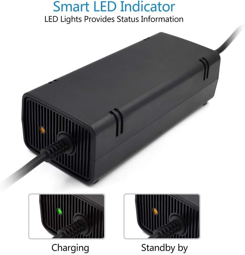 Encuentra el adaptador de CA con cable US para Xbox 360 Slim en Guatemala al mejor precio en SlowBack, tu mayorista de confianza con servicio de reparación de Xbox.