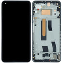 Pantalla OLED negra con marco para Xiaomi Mi 11 Lite 5G, lista para reparación de display LCD.