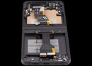 Pantalla OLED interna negra con marco para Samsung Galaxy Z Flip 6 (F741), repuesto para reparación display.