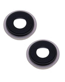 Lente de camara trasera con soporte y bisel para iPhone 13 / 13 Mini (Starlight)