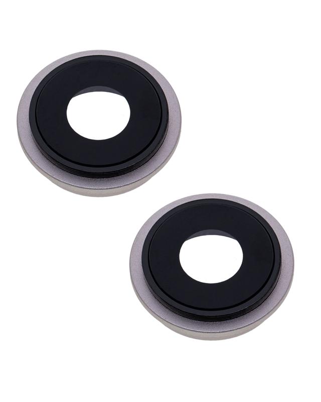 Lente de camara trasera con soporte y bisel para iPhone 13 / 13 Mini (Starlight)