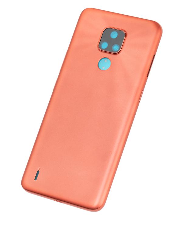 Tapa trasera original para Motorola Moto E7 (XT2095 / 2020) en Guatemala, repuesto disponible en tiendas de reparaciones de celulares y mayoristas de partes de teléfonos.