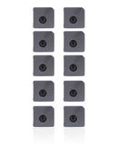 Soporte de flex de luz y energia con malla de microfono para iPhone 12 Mini (Negro) (Paquete de 10)