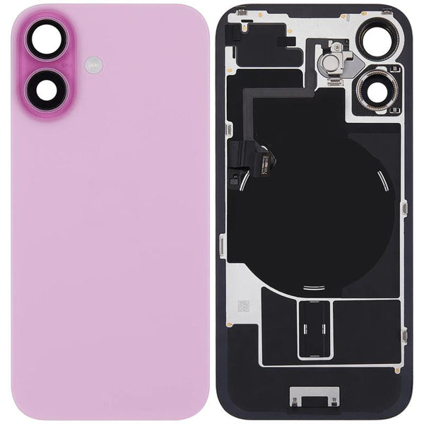 Encuentra tapas traseras usadas para iPhone 16 con placa de acero, carga inalámbrica y MagSafe en Guatemala.