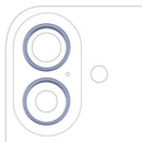 Aro de cámara trasera Mist Blue para iPhone 17, paquete de 2 bezels para reparación.