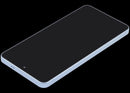 Pantalla OLED refurbished Sky Blue para Samsung Galaxy S26 5G, con marco, ideal para cambio o reparación de display roto.