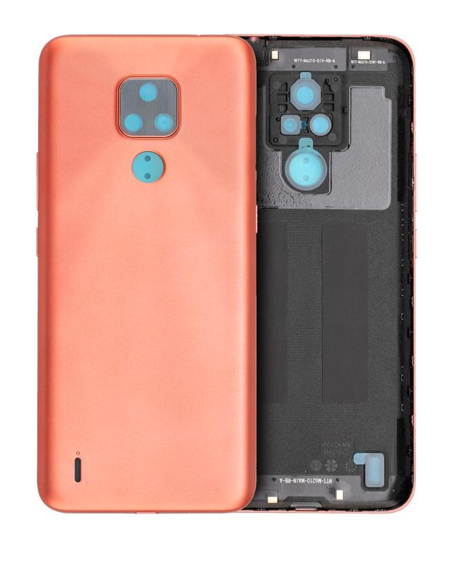 Tapa trasera original para Motorola Moto E7 (XT2095 / 2020) en Guatemala, repuesto disponible en tiendas de reparaciones de celulares y mayoristas de partes de teléfonos.