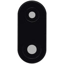 Lente de cristal para cámara trasera Samsung Galaxy A07 4G (A075), repuesto negro para reparación.
