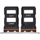 Bandeja SIM púrpura para Xiaomi 12, repuesto original para reparación de bandeja de tarjeta SIM.
