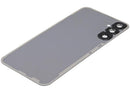 Tapa trasera plateada para Samsung Galaxy A34 5G (SM-A346B) con lente de cámara, repuesto aftermarket.