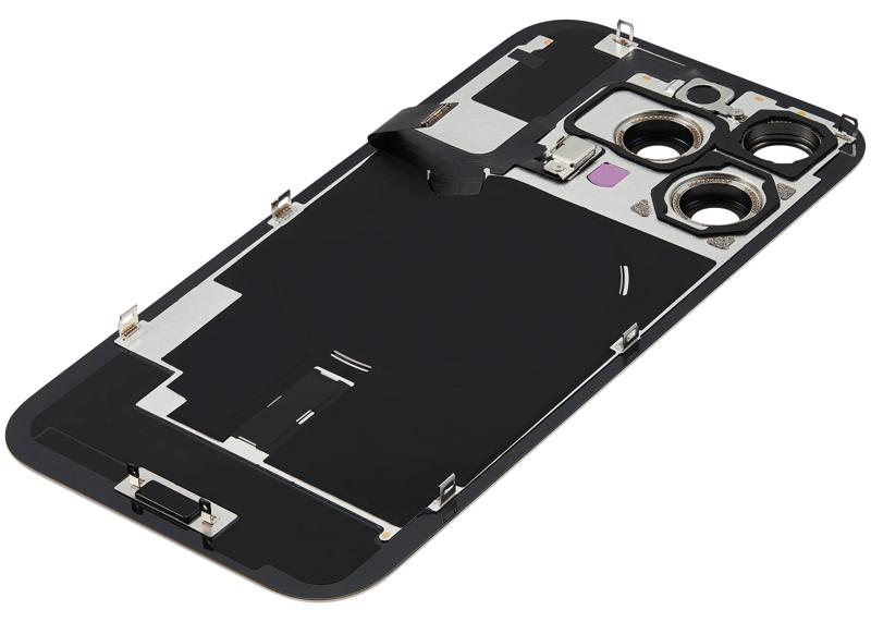 Tapa trasera con placa de acero y carga inalámbrica NFC para iPhone 16 Pro en Guatemala.