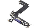 Puerto de carga morado para iPhone 12 Mini (A2176, A2398), pieza de repuesto con flex.