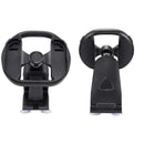 Volante de carreras ergonómico negro para Nintendo Switch 2 Joy-Con, con base antideslizante para una experiencia inmersiva.