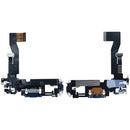 Puerto de carga flex cable iPhone 12 azul, usado, OEM Pull, para modelos A2172, A2402, A2403, A2404.