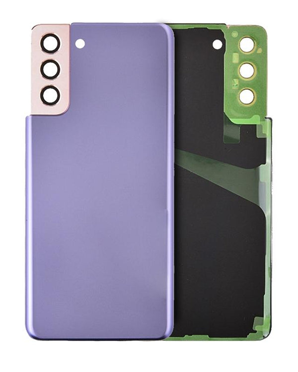 Tapa trasera con lente de camara para Samsung Galaxy S21 5G original (Phantom Violet)