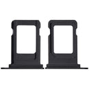 Bandeja SIM simple negra para iPhone 16e/17e, repuesto A3212, A3408, A3409, A3410.
