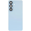Tapa trasera Sky Blue para Samsung Galaxy S26 con lente de cámara, repuesto de vidrio, para reparación.
