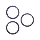 Kit de 10 tapas traseras Blue Titanium con aro de cámara para iPhone 15 Pro Max.