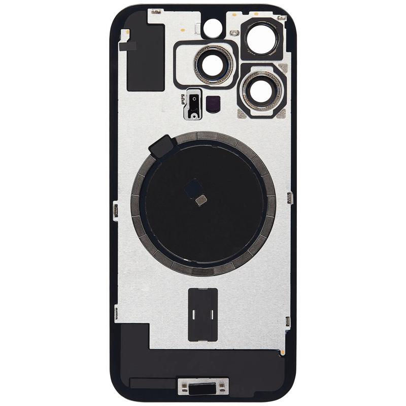 Repuestos originales de tapa trasera con MagSafe Magnet, NFC y Flashlight Flex para iPhone 16 Pro disponibles en Guatemala.