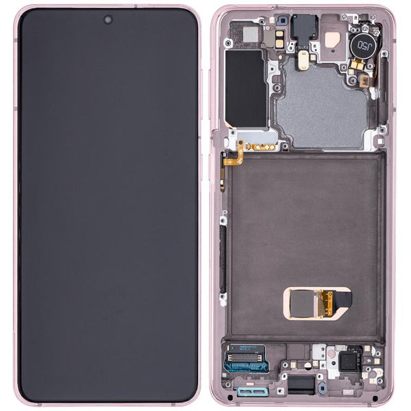 Reparación de pantalla OLED con marco para Samsung Galaxy S21 5G en Guatemala.