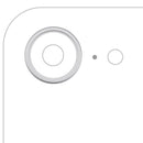Paquete de 10 aros de bezel blancos para cámara trasera de iPhone 16e/17e A3497 A3500, repuesto.
