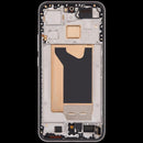 Pantalla OLED gris para Xiaomi 15T con marco, pieza de repuesto refurbished para reparación de display.