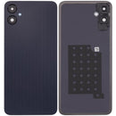 Tapa trasera negra para Samsung Galaxy A05 (A055) con lente de cámara, repuesto original.