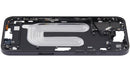 Chasis intermedio negro para iPhone 16 Plus con botones de encendido y volumen, versión EU/Global, Aftermarket Plus.