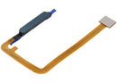 Lector de huella digital verde oscuro con cable flex para Samsung Galaxy A07 4G (A075), repuesto para reparación.