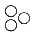 Anillos bisel de cámara trasera titanio negro para iPhone 16 Pro/Pro Max, juego de 3 piezas, paquete de 10.