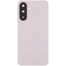 Tapa trasera de vidrio rosa melocotón para Samsung Galaxy A26 5G (A266) con lente de cámara, sin logo.