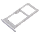 Bandeja para tarjeta SIM doble para Samsung Galaxy S7 Edge (Blanco)