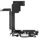 Puerto de carga flex iPhone 15 Pro Max azul titanio A2849 usado, conector para reparación.