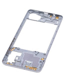 Encuentra la carcasa de marco medio Samsung Galaxy A71 en Guatemala con garantía, disponible en color Prism Crush Silver.