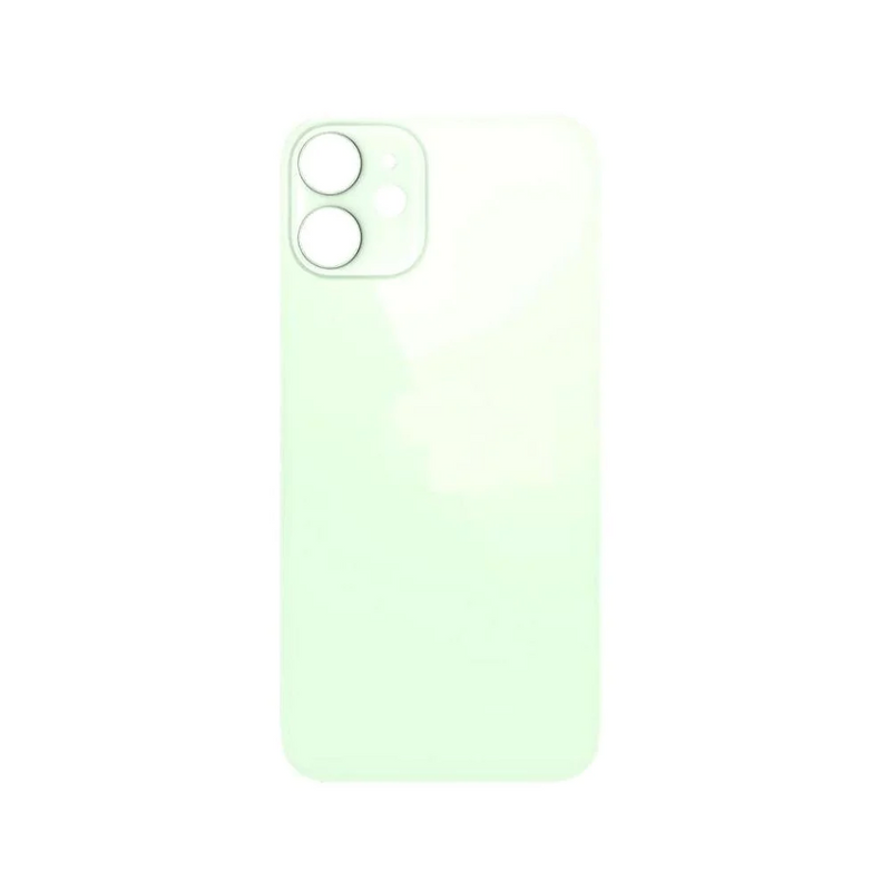 Tapa Trasera iPhone 12 Color Verde | Agujero de Lente de Camara Grande | Instala Facil