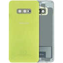 Tapa trasera Service Pack Samsung Galaxy S10e Canary Yellow, repuesto original para reparación de móvil.