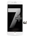 Pantalla LCD blanca usada para iPhone 7 Plus (modelos A1661, A1784, A1785) para reparación de pantalla rota.
