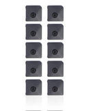 Soporte de Flex de Encendido y Flash con Malla para Microfono para iPhone 12 (Negro) (Paquete de 10)