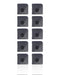 Soporte de Flex de Encendido y Flash con Malla para Microfono para iPhone 12 (Negro) (Paquete de 10)
