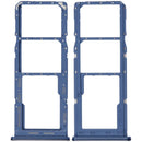 Bandeja SIM de repuesto azul cielo para Samsung Galaxy M32 (M325F), pieza original.