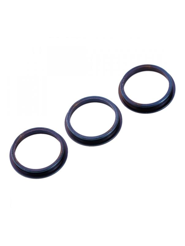 Compra el juego de 3 unidades de anillos bisel para cámara trasera de iPhone 12 Pro en Guatemala, ideal para mayoristas y talleres de reparación.