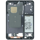Marco intermedio original Onyx Black para Samsung Galaxy S24 5G US (SM-S921U), pieza de repuesto.