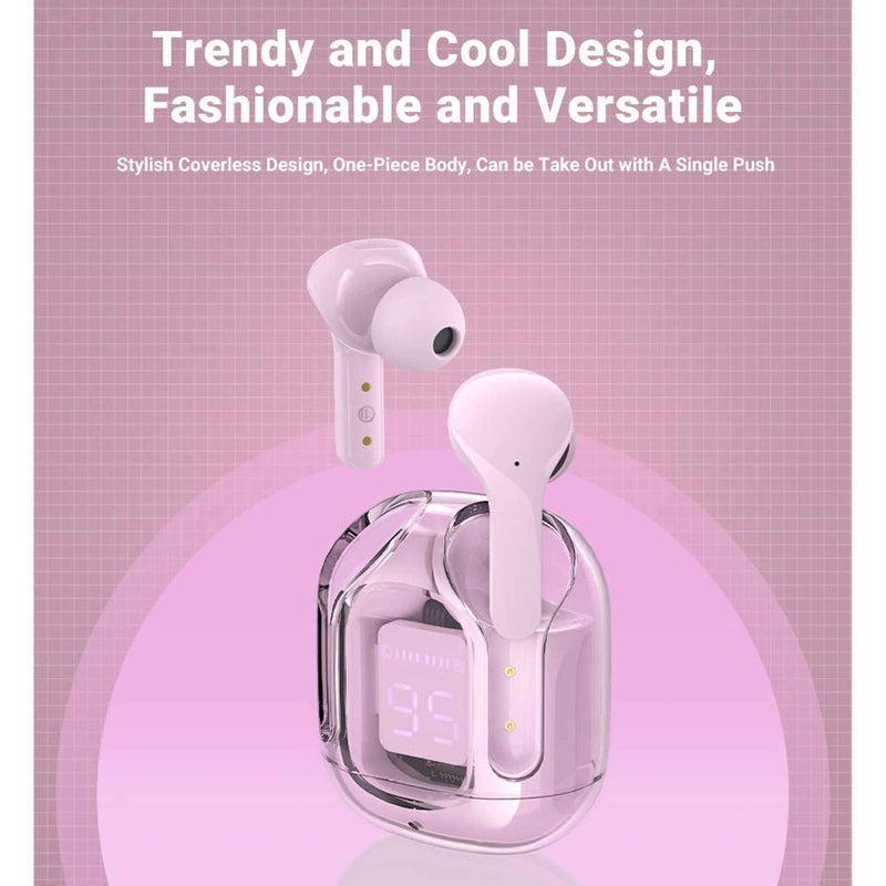 Audifonos deportivos mini Clear ROSE PINK