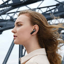 Auriculares True Wireless Control GREEN SlowBack con estuche de carga, diseño ergonómico y micrófono integrado.
